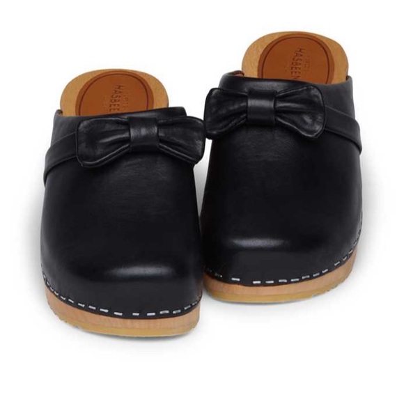 Free People Swedish Hasbeens NWT Bow Husband slip In Clog size 7.5 to 8 LOVE❤️ - Picture 2 of 16